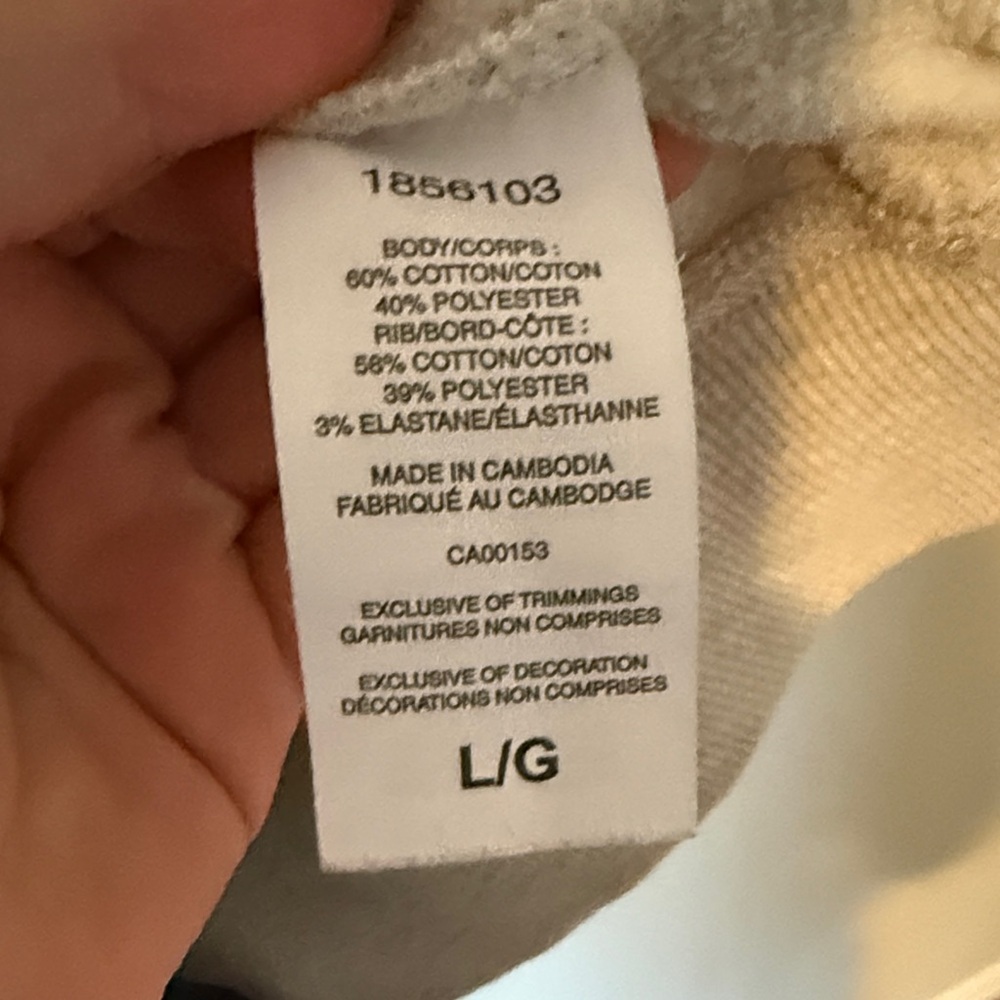 Champion Light Gray Polo Collar Sweatshirt - Picture 4 of 5